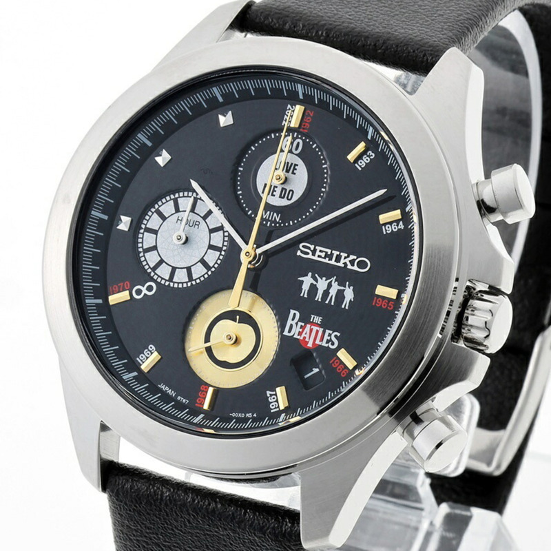 精工披頭四樂團《LOVE ME DO》60週年官方紀念腕錶 8T67-00X0 石英腕錶 全球限量1962枚 A-160171-1