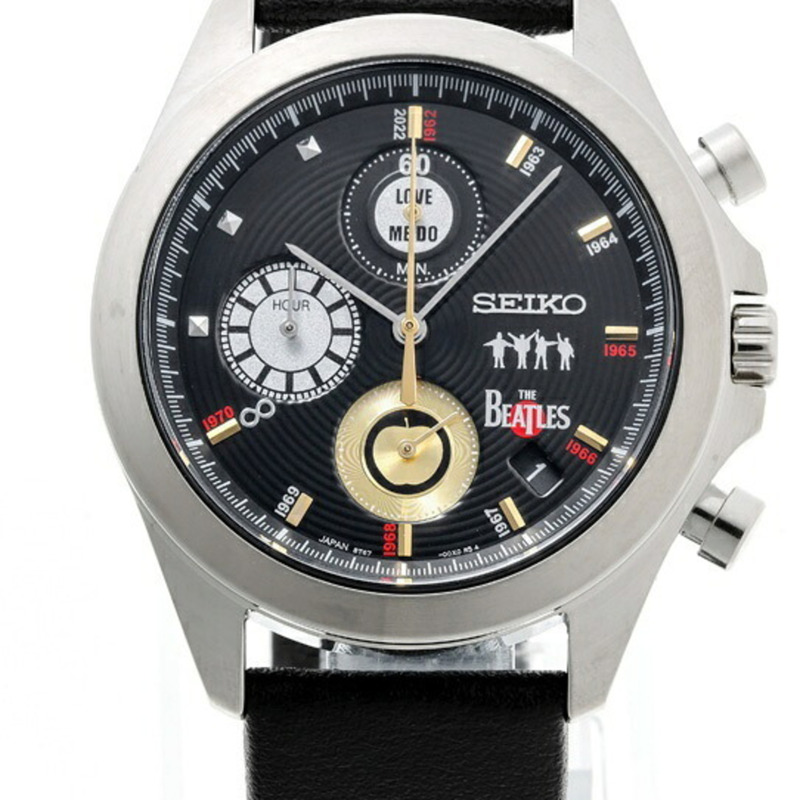 精工披頭四樂團《LOVE ME DO》60週年官方紀念腕錶 8T67-00X0 石英腕錶 全球限量1962枚 A-160171-2