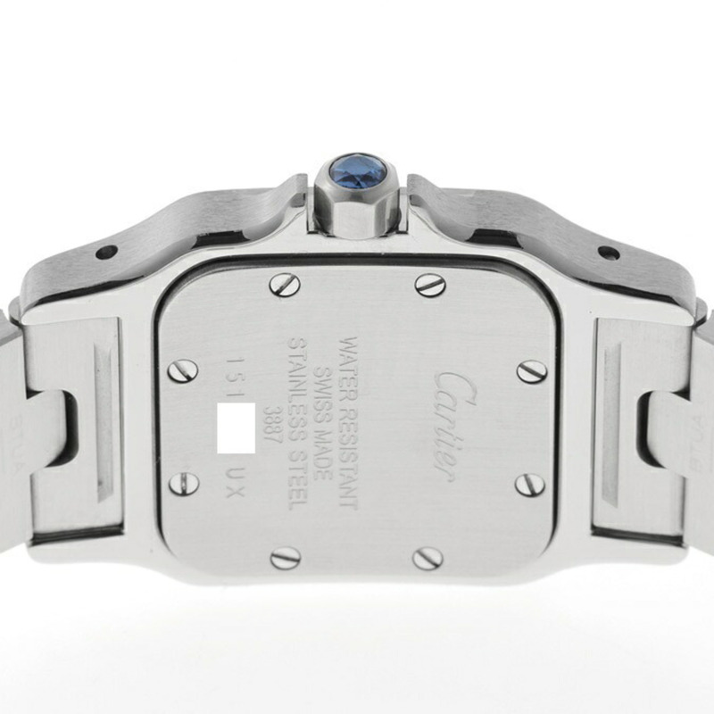 卡地亞 Santos Galbee 女士 W20012C4 米色石英錶 B-159901-3