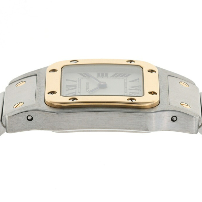 卡地亞 Santos Galbee 女士 W20012C4 米色石英錶 B-159901-5