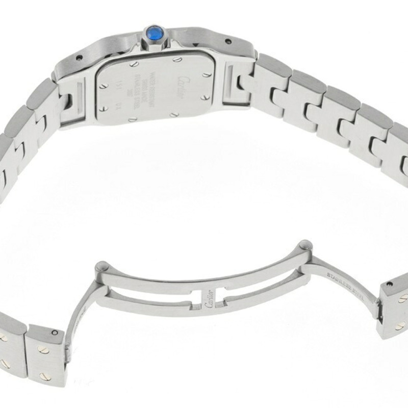 卡地亞 Santos Galbee 女士 W20012C4 米色石英錶 B-159901-6