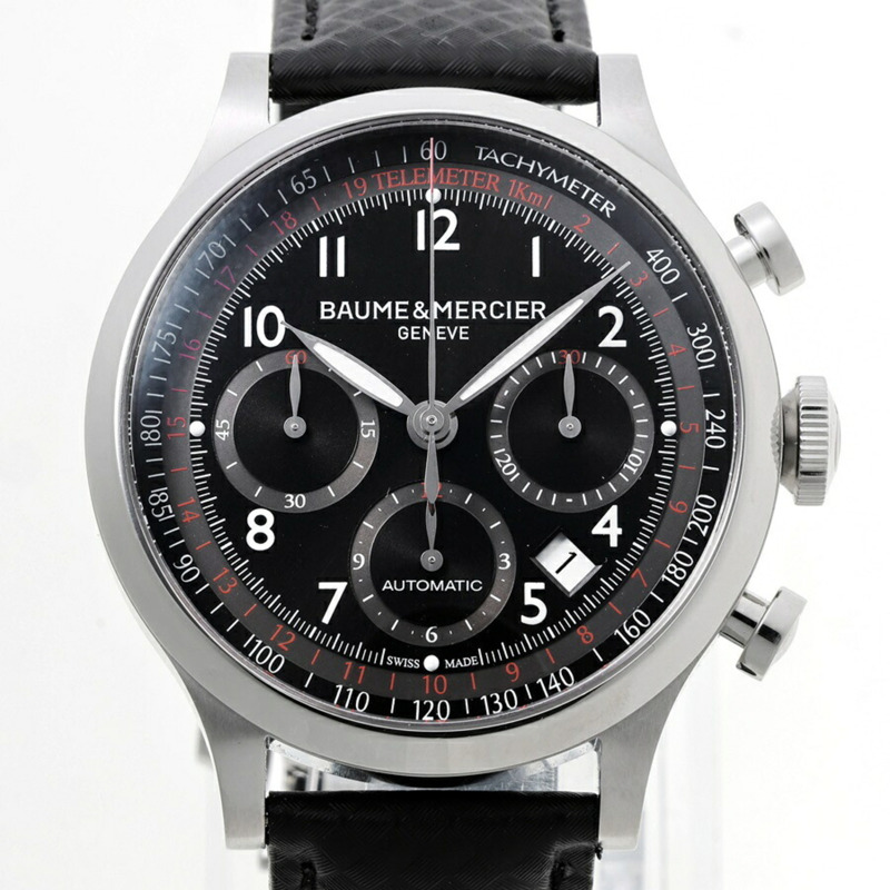 Baume & Mercier Capeland 65687 黑色自動腕錶 70258-0