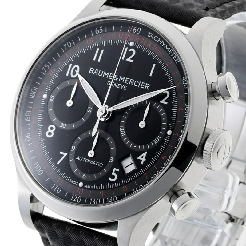 Baume & Mercier Capeland 65687 黑色自動腕錶 70258-1