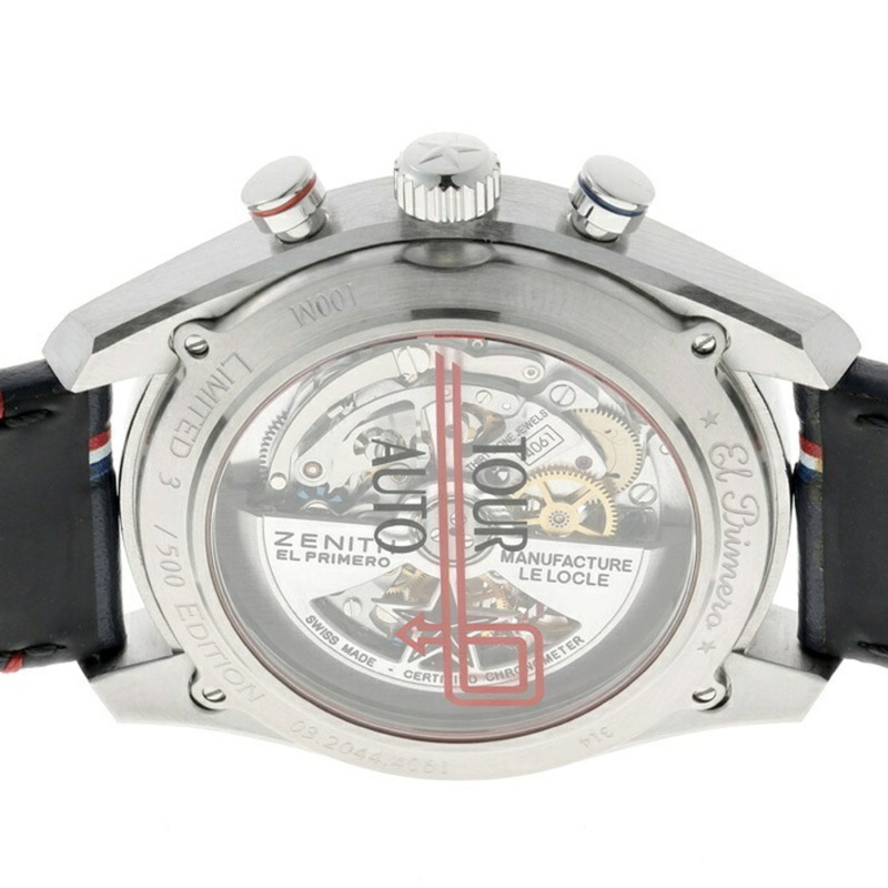 真力時 El Primero Chronomaster 03.2044.4061 01.C746 灰色自動腕錶 1969 Tour Auto Edition A-159864-3