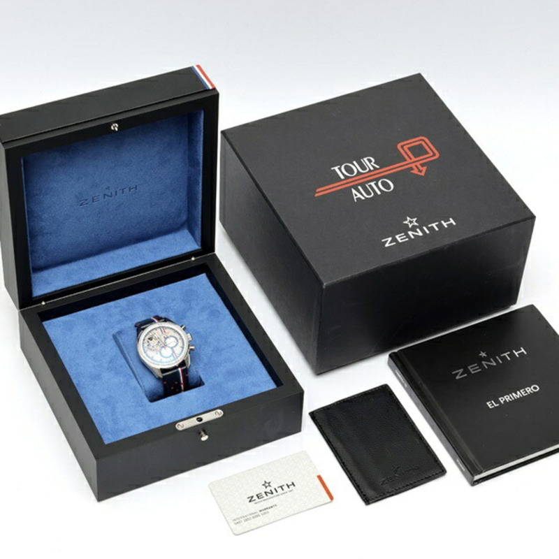 真力時 El Primero Chronomaster 03.2044.4061 01.C746 灰色自動腕錶 1969 Tour Auto Edition A-159864-8