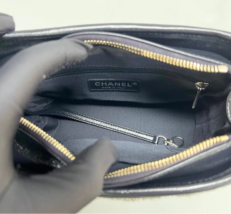 【96新 ✨ 全網最甜價！】Chanel香奈兒 黑白 毛呢拼皮 Gabrielle小號流浪包（下單前先詢問庫存❗️）-8