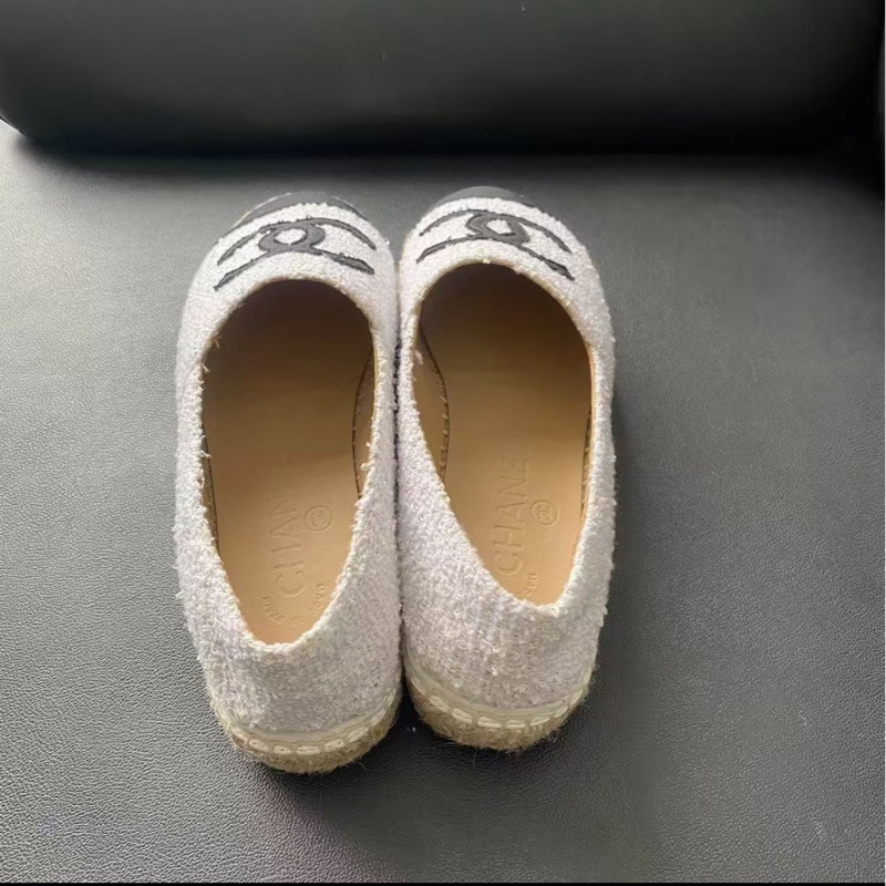 【經典款式❗️接近全新❗️低價優惠】Chanel香奈兒草編漁夫鞋-2