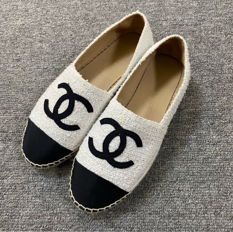 【經典款式❗️接近全新❗️低價優惠】Chanel香奈兒草編漁夫鞋-4