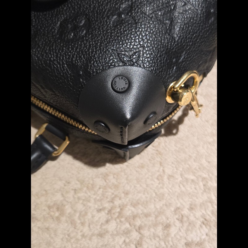 LV 路易威登 Louis Vuitton Petite Malle Souple 黑壓紋 軟皮小硬箱 雙背帶 復古箱包-18