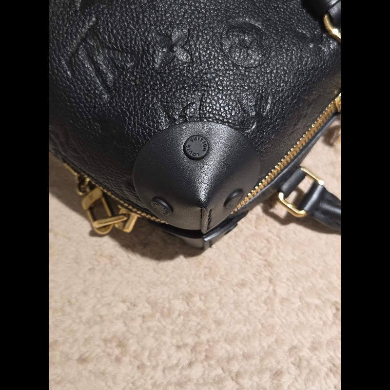 LV 路易威登 Louis Vuitton Petite Malle Souple 黑壓紋 軟皮小硬箱 雙背帶 復古箱包-19