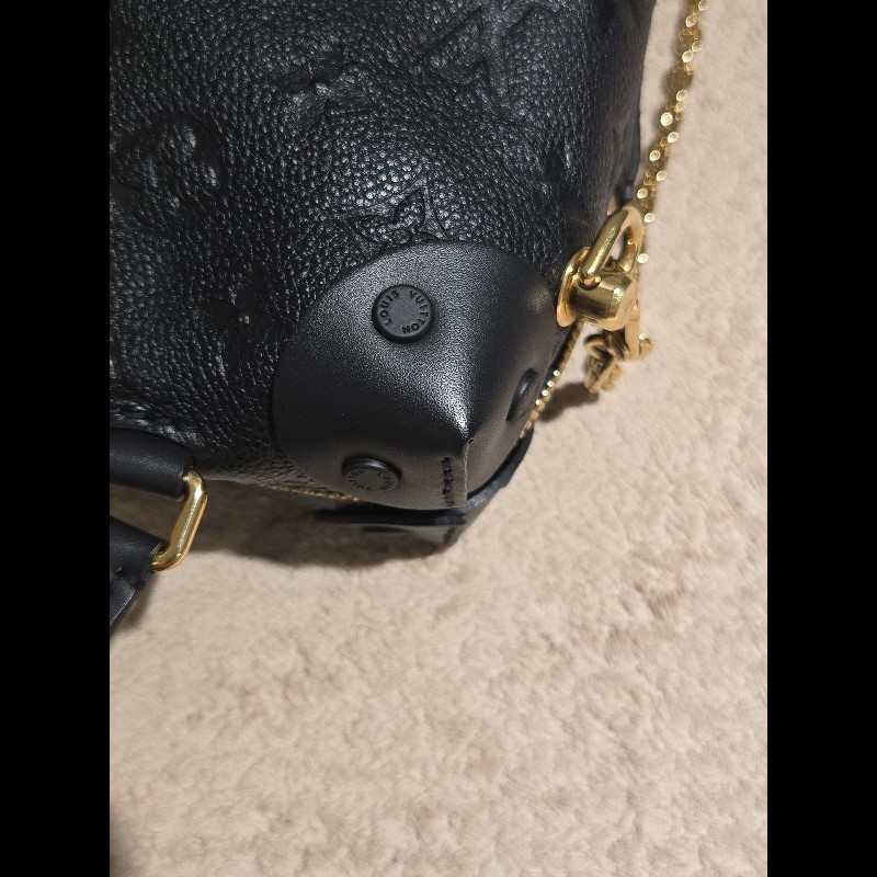 LV 路易威登 Louis Vuitton Petite Malle Souple 黑壓紋 軟皮小硬箱 雙背帶 復古箱包-20