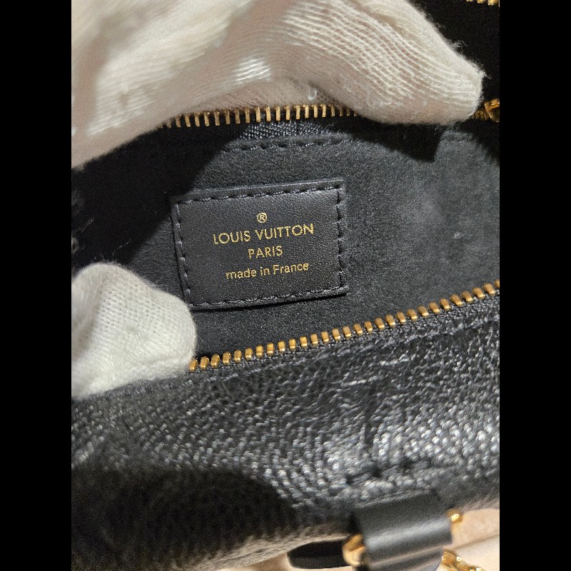 LV 路易威登 Louis Vuitton Petite Malle Souple 黑壓紋 軟皮小硬箱 雙背帶 復古箱包-26