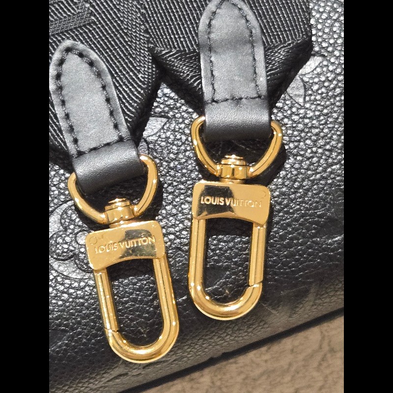 LV 路易威登 Louis Vuitton Petite Malle Souple 黑壓紋 軟皮小硬箱 雙背帶 復古箱包-34