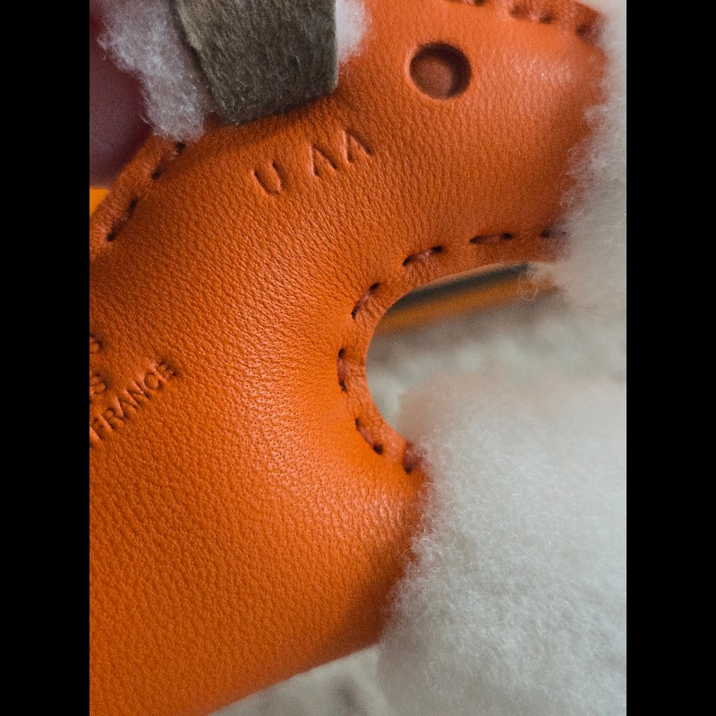 愛馬仕 Hermes Budy charm 橘色 狗狗 吊飾-10