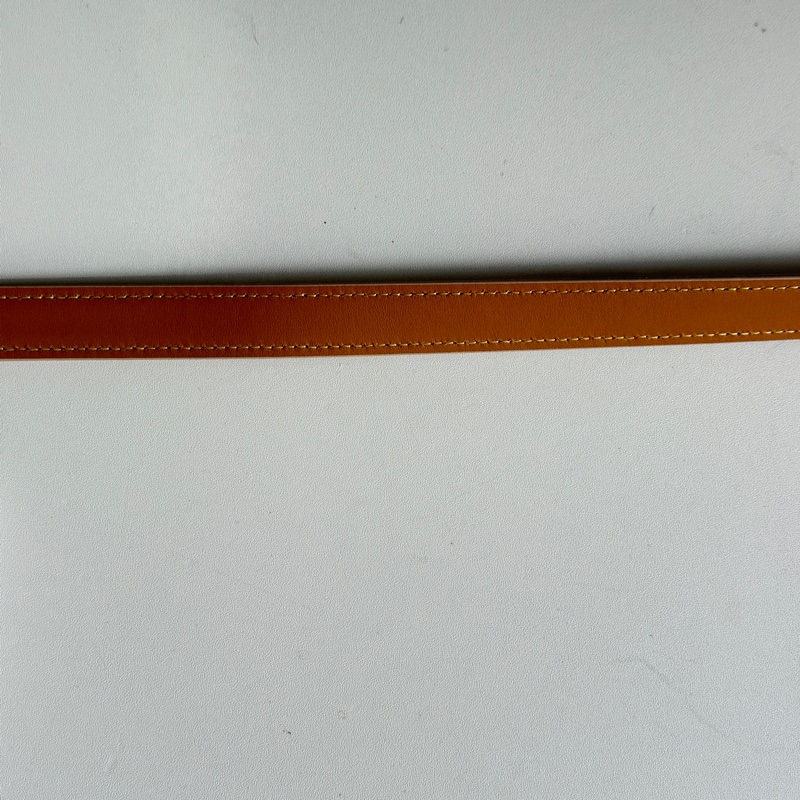 914intheair精品代購『全新閒置』Loewe 經典品牌logo奶茶色小牛皮腰帶/皮帶 85-25