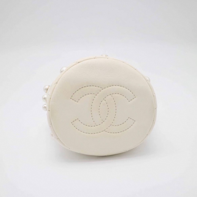 【97新 ✨ 全網最低價!】Chanel奶白珍珠mini水桶單肩包(下單前先詢問庫存❗️)-10