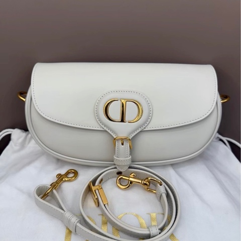 【96%新 ✨ 全網最低價！】迪奧 Dior bobby小號 奶白色 新月包 腋下包 （下單前先詢問庫存❗️）