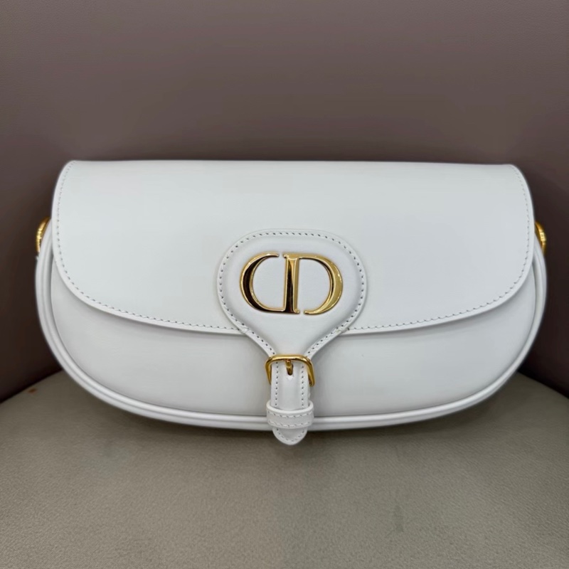 【96%新 ✨ 全網最低價!】迪奧 Dior bobby小號 奶白色 新月包 腋下包 (下單前先詢問庫存❗️)-1