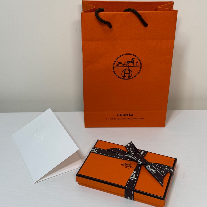 全新❤️Hermes Calvi Duo 經典大象灰/卡片零錢包-14