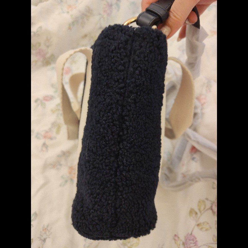 CHLOÉ 毛絨絨托特包（黑）-5