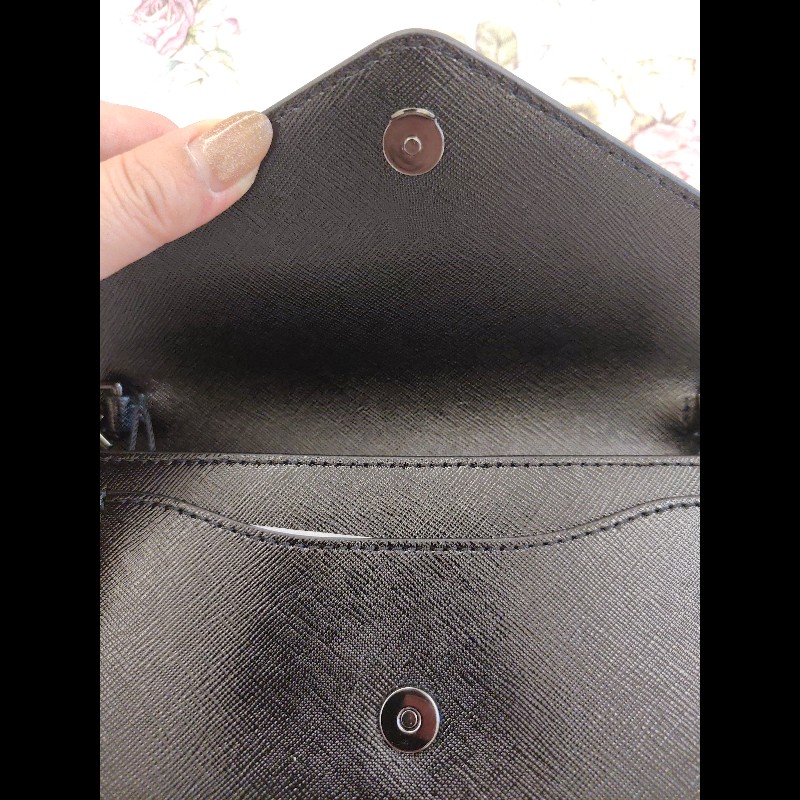 MARC JACOBS 素面防刮皮翻蓋側背包(黑)-9