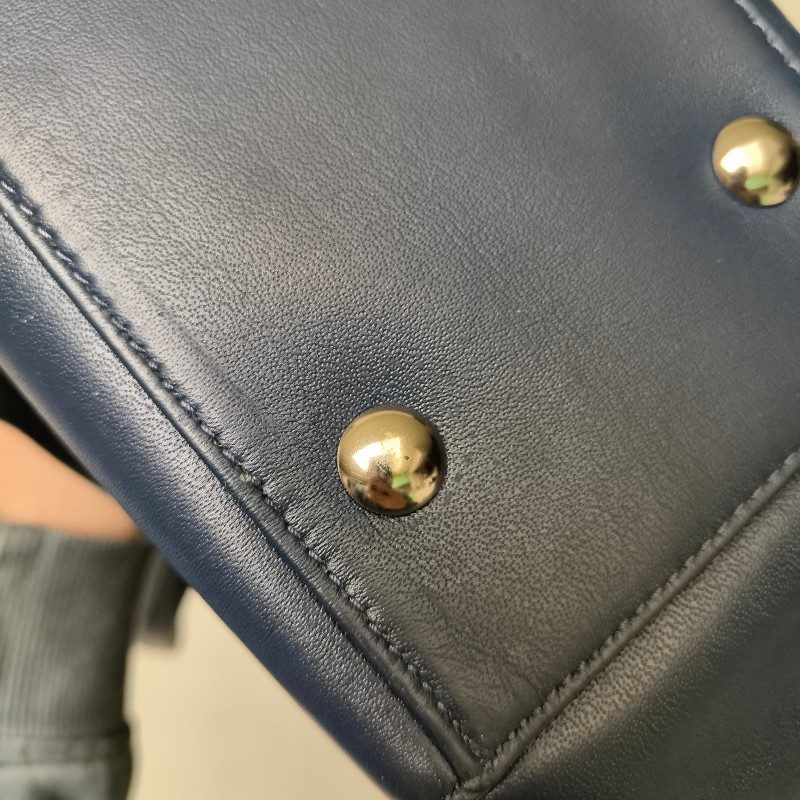 ㊣✨COACH✨蔻馳 藍色 拼色 口袋 皮革 肩背包 手提包 托特包 文件包/二手包/二手精品🌳二手樹屋🌳-13