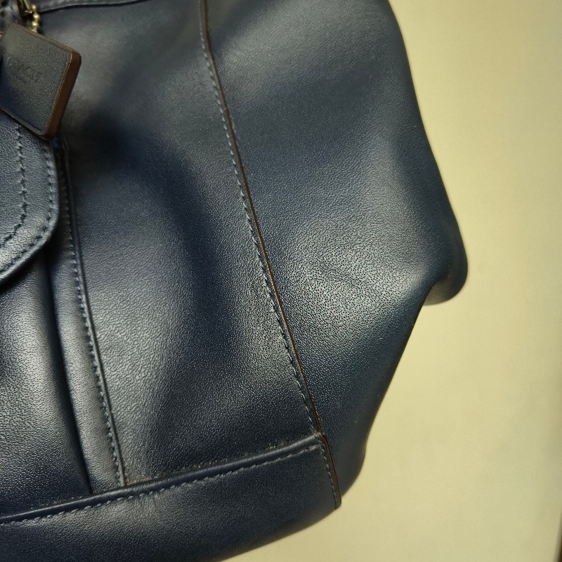 ㊣✨COACH✨蔻馳 藍色 拼色 口袋 皮革 肩背包 手提包 托特包 文件包/二手包/二手精品🌳二手樹屋🌳-21