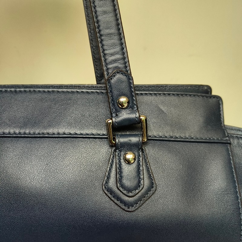 ㊣✨COACH✨蔻馳 藍色 拼色 口袋 皮革 肩背包 手提包 托特包 文件包/二手包/二手精品🌳二手樹屋🌳-25