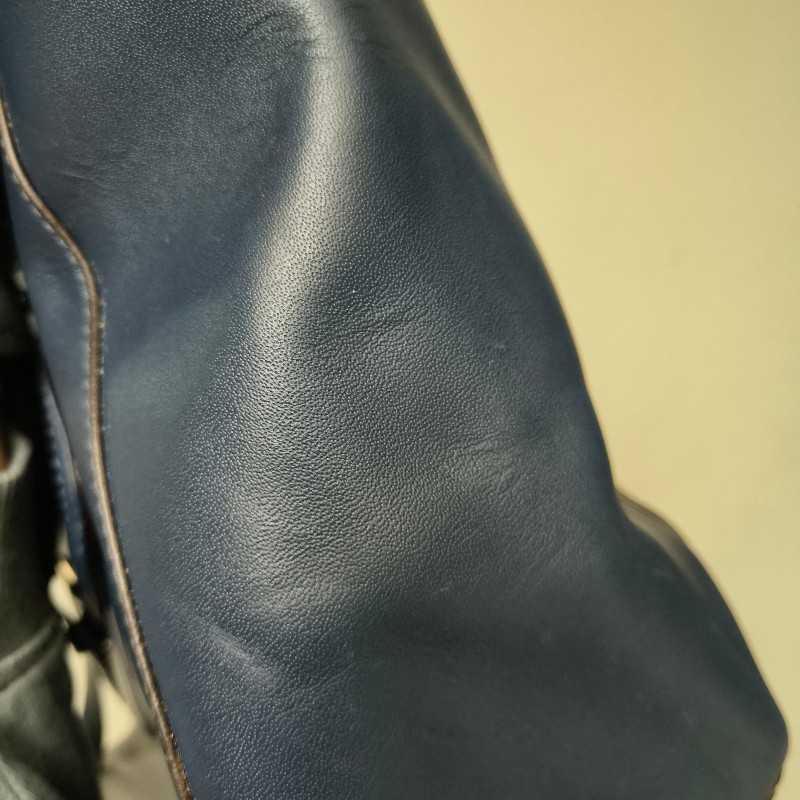 ㊣✨COACH✨蔻馳 藍色 拼色 口袋 皮革 肩背包 手提包 托特包 文件包/二手包/二手精品🌳二手樹屋🌳-28