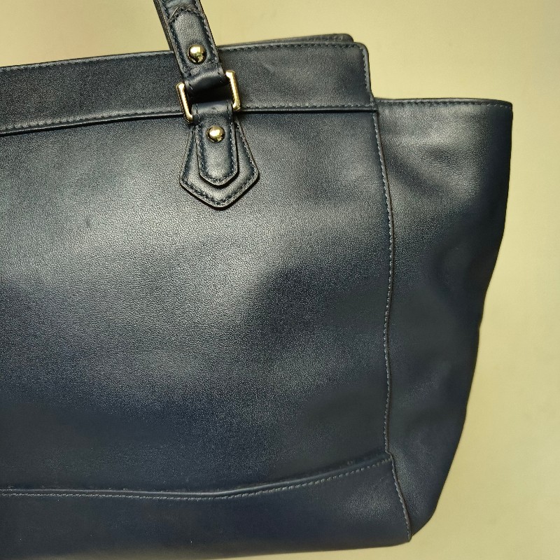 ㊣✨COACH✨蔻馳 藍色 拼色 口袋 皮革 肩背包 手提包 托特包 文件包/二手包/二手精品🌳二手樹屋🌳-31