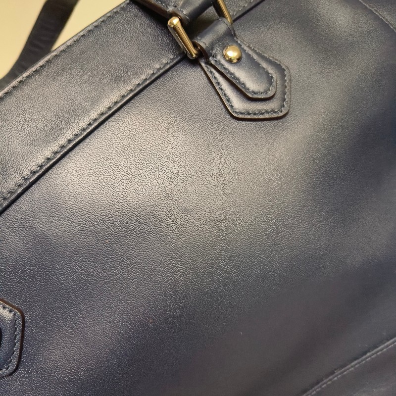 ㊣✨COACH✨蔻馳 藍色 拼色 口袋 皮革 肩背包 手提包 托特包 文件包/二手包/二手精品🌳二手樹屋🌳-34