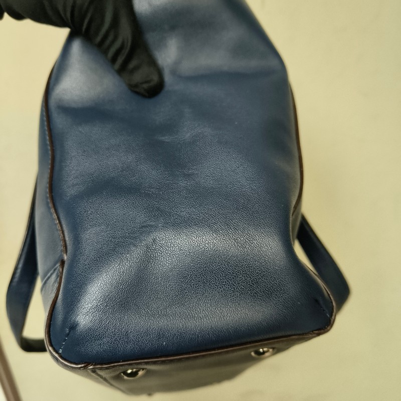 ㊣✨COACH✨蔻馳 藍色 拼色 口袋 皮革 肩背包 手提包 托特包 文件包/二手包/二手精品🌳二手樹屋🌳-37