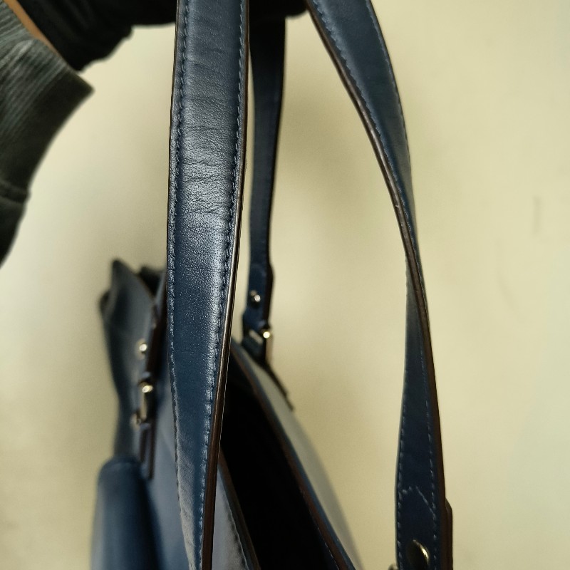 ㊣✨COACH✨蔻馳 藍色 拼色 口袋 皮革 肩背包 手提包 托特包 文件包/二手包/二手精品🌳二手樹屋🌳-41