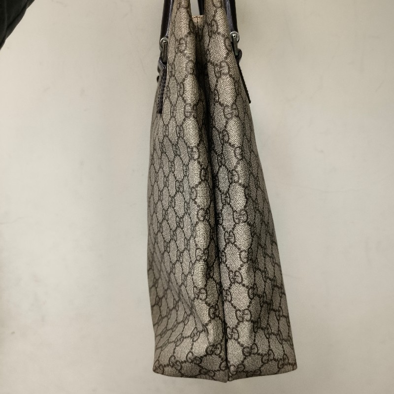 ㊣✨GUCCI✨(附防塵袋)古馳 GG 老花 塗層帆布 皮革 通勤 手提包 文件包 琴譜包/二手包/保證正品🌳二手樹屋🌳-5