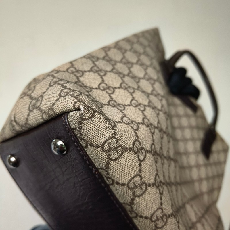 ㊣✨GUCCI✨(附防塵袋)古馳 GG 老花 塗層帆布 皮革 通勤 手提包 文件包 琴譜包/二手包/保證正品🌳二手樹屋🌳-8