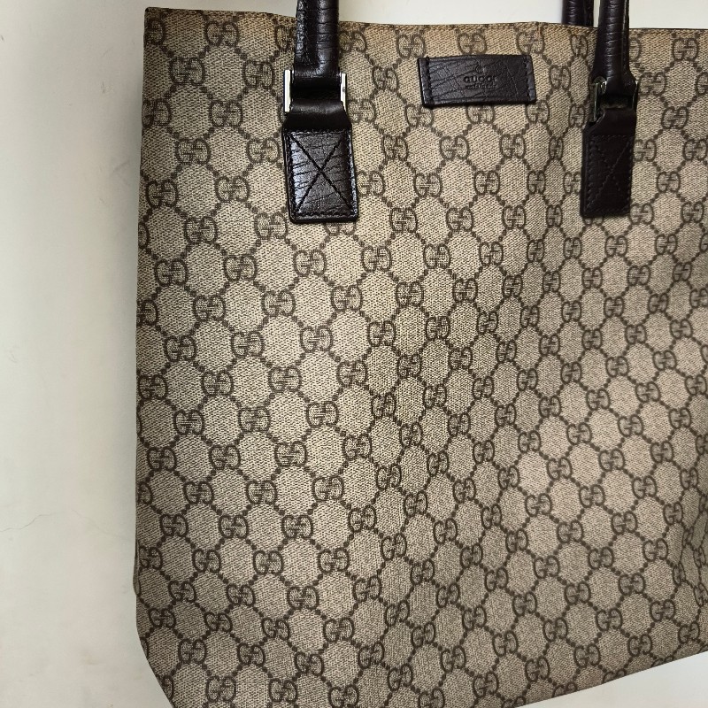 ㊣✨GUCCI✨(附防塵袋)古馳 GG 老花 塗層帆布 皮革 通勤 手提包 文件包 琴譜包/二手包/保證正品🌳二手樹屋🌳-16