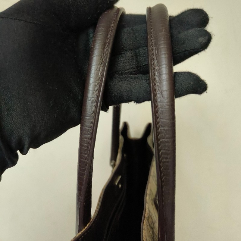 ㊣✨GUCCI✨(附防塵袋)古馳 GG 老花 塗層帆布 皮革 通勤 手提包 文件包 琴譜包/二手包/保證正品🌳二手樹屋🌳-33