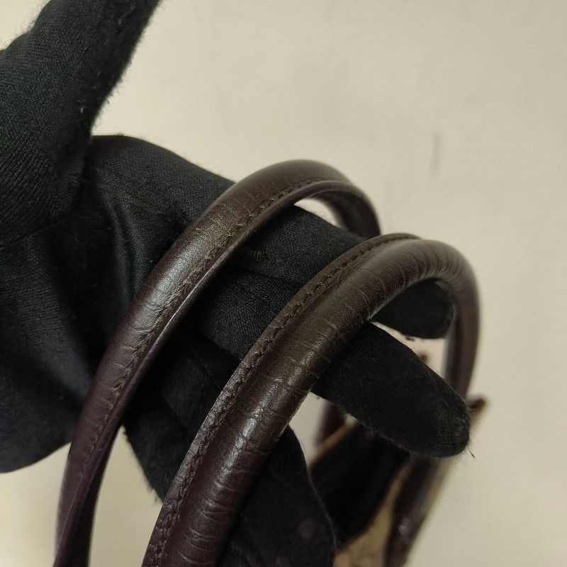 ㊣✨GUCCI✨(附防塵袋)古馳 GG 老花 塗層帆布 皮革 通勤 手提包 文件包 琴譜包/二手包/保證正品🌳二手樹屋🌳-34