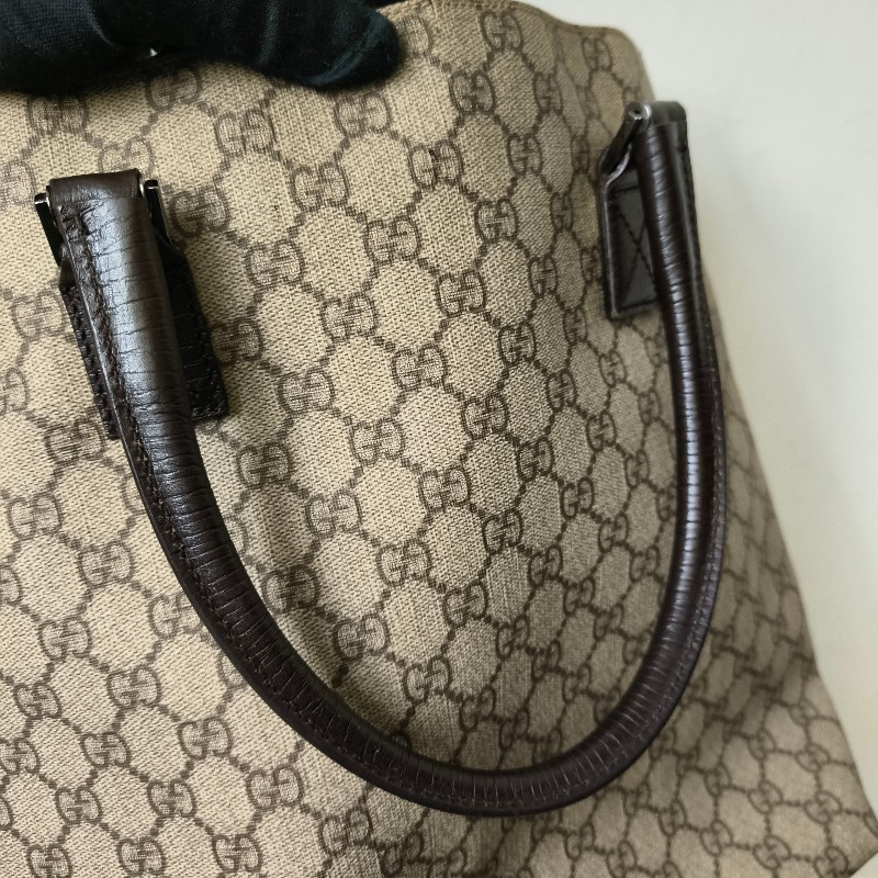 ㊣✨GUCCI✨(附防塵袋)古馳 GG 老花 塗層帆布 皮革 通勤 手提包 文件包 琴譜包/二手包/保證正品🌳二手樹屋🌳-37