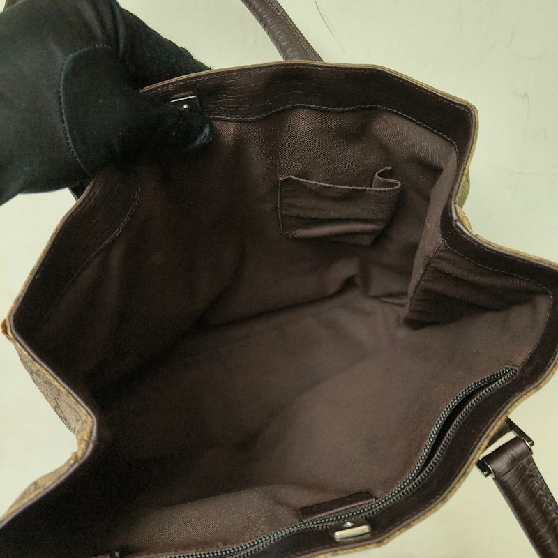 ㊣✨GUCCI✨(附防塵袋)古馳 GG 老花 塗層帆布 皮革 通勤 手提包 文件包 琴譜包/二手包/保證正品🌳二手樹屋🌳-38