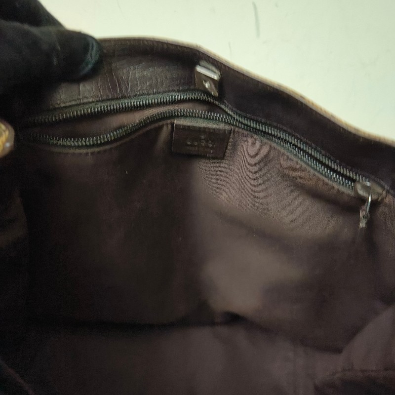 ㊣✨GUCCI✨(附防塵袋)古馳 GG 老花 塗層帆布 皮革 通勤 手提包 文件包 琴譜包/二手包/保證正品🌳二手樹屋🌳-40