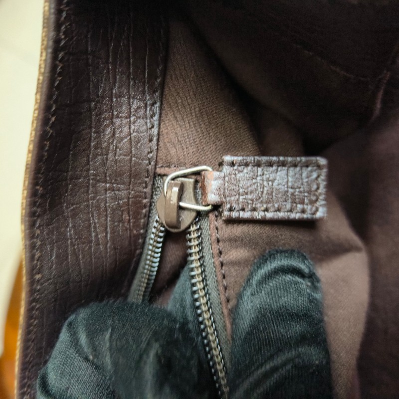 ㊣✨GUCCI✨(附防塵袋)古馳 GG 老花 塗層帆布 皮革 通勤 手提包 文件包 琴譜包/二手包/保證正品🌳二手樹屋🌳-44