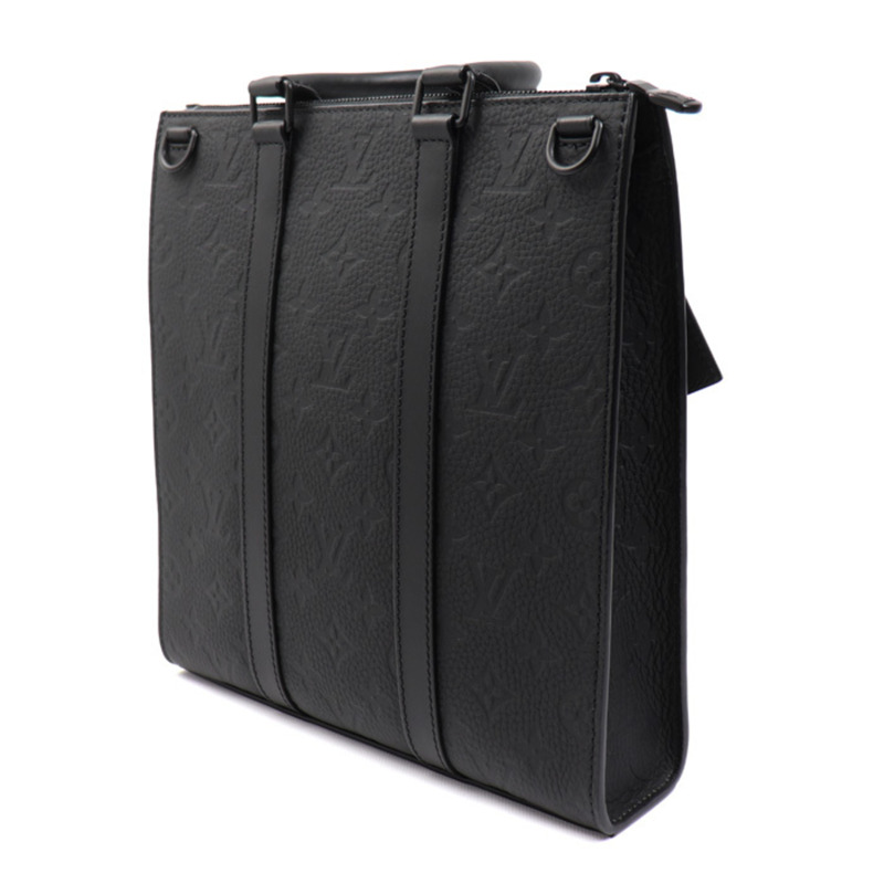 路易威登 Sac Plat Cross 兩用單肩包 Monogram Taurillon 黑色 M21884 男士-1