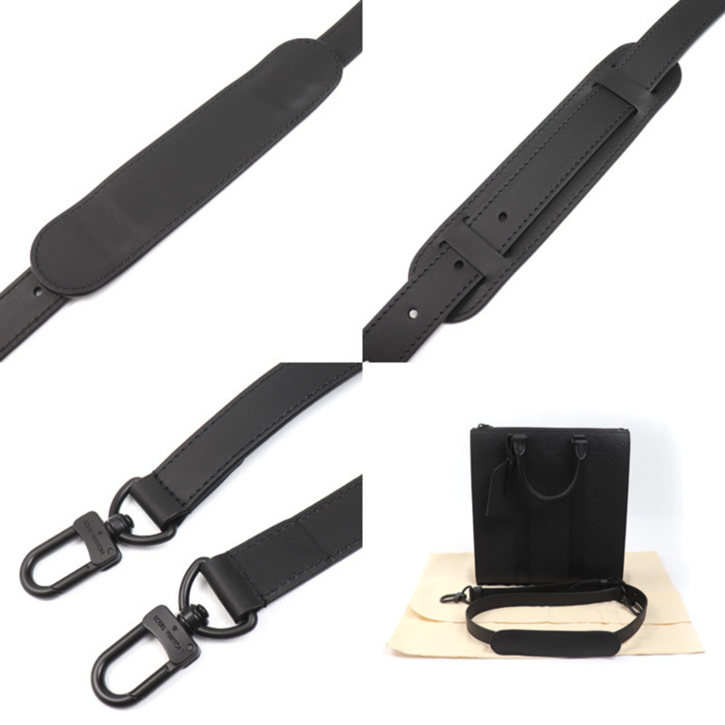 路易威登 Sac Plat Cross 兩用單肩包 Monogram Taurillon 黑色 M21884 男士-5