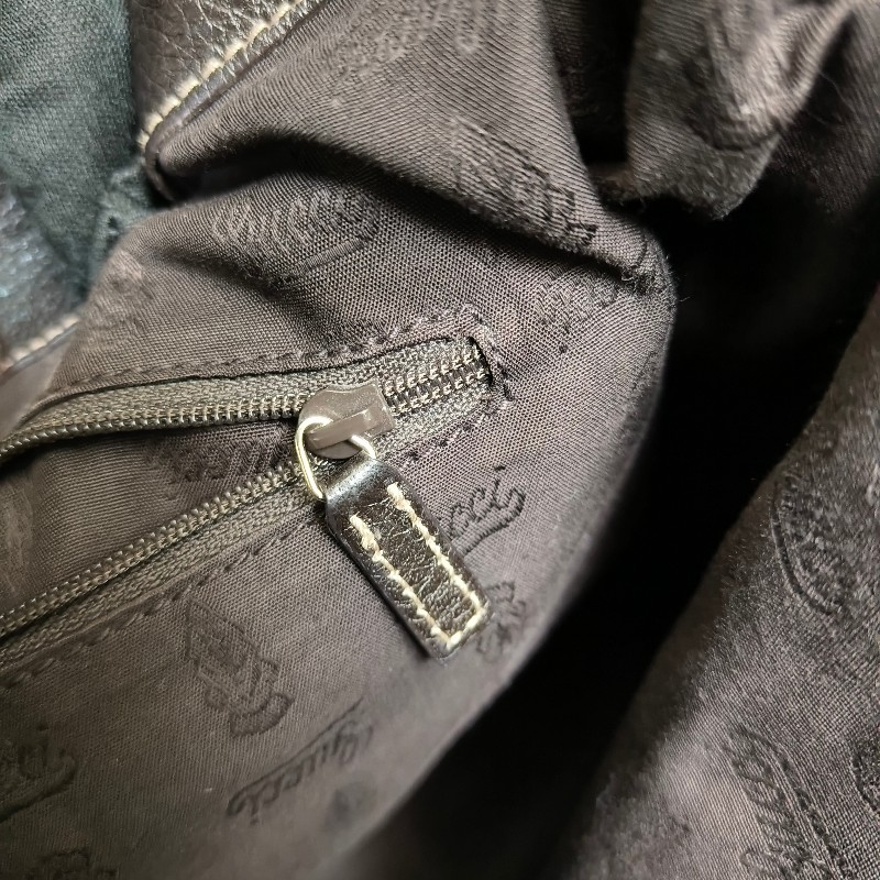 【8成新】㊣✨GUCCI✨(附防塵袋)古馳 GG 滿版 浮雕 老花 可可色 半月包 腋下包 肩背包 托特包/二手包/保證正品🌳二手樹屋🌳-40