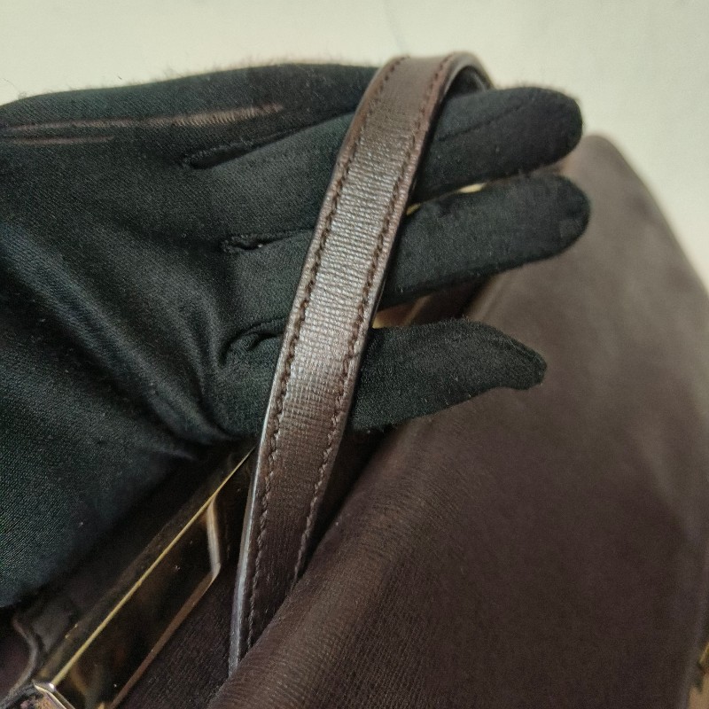 🫅女神購物節狂降(原$15800)‼️只到3/15⏰【8成新】㊣✨FENDI✨芬迪 FF 老花 皮革 兩用 郵差包 手提包 肩背包 斜背包/雙F/二手包/二手精品/保證正品-23