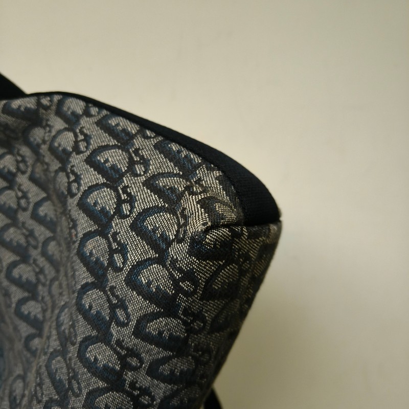 ㊣✨Christian Dior✨迪奧 CD 深藍色 老花 刺繡 輕量 郵差包 肩背包 斜背包/二手包/保證正品🌳二手樹屋🌳-8