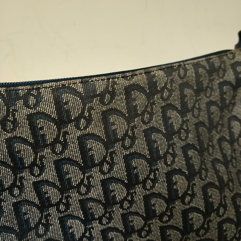 ㊣✨Christian Dior✨迪奧 CD 深藍色 老花 刺繡 輕量 郵差包 肩背包 斜背包/二手包/保證正品🌳二手樹屋🌳-14