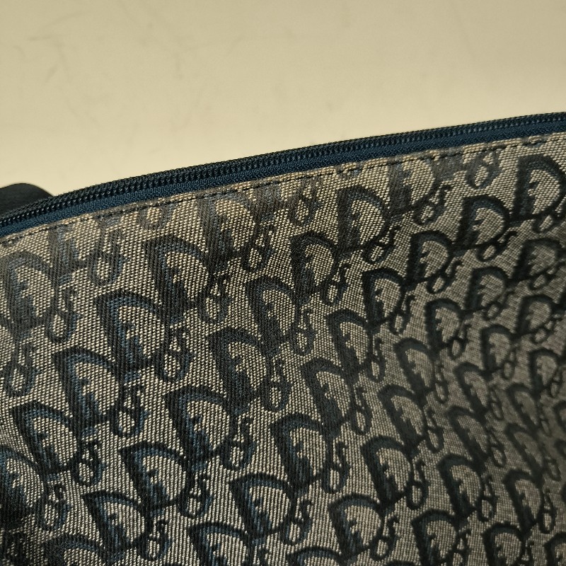㊣✨Christian Dior✨迪奧 CD 深藍色 老花 刺繡 輕量 郵差包 肩背包 斜背包/二手包/保證正品🌳二手樹屋🌳-21
