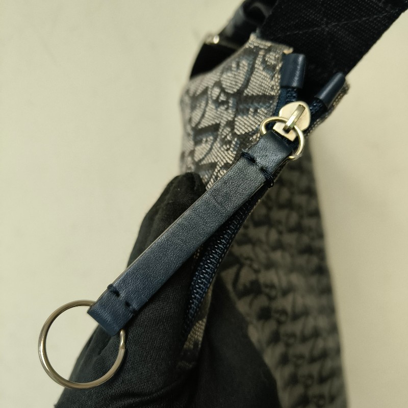 ㊣✨Christian Dior✨迪奧 CD 深藍色 老花 刺繡 輕量 郵差包 肩背包 斜背包/二手包/保證正品🌳二手樹屋🌳-24